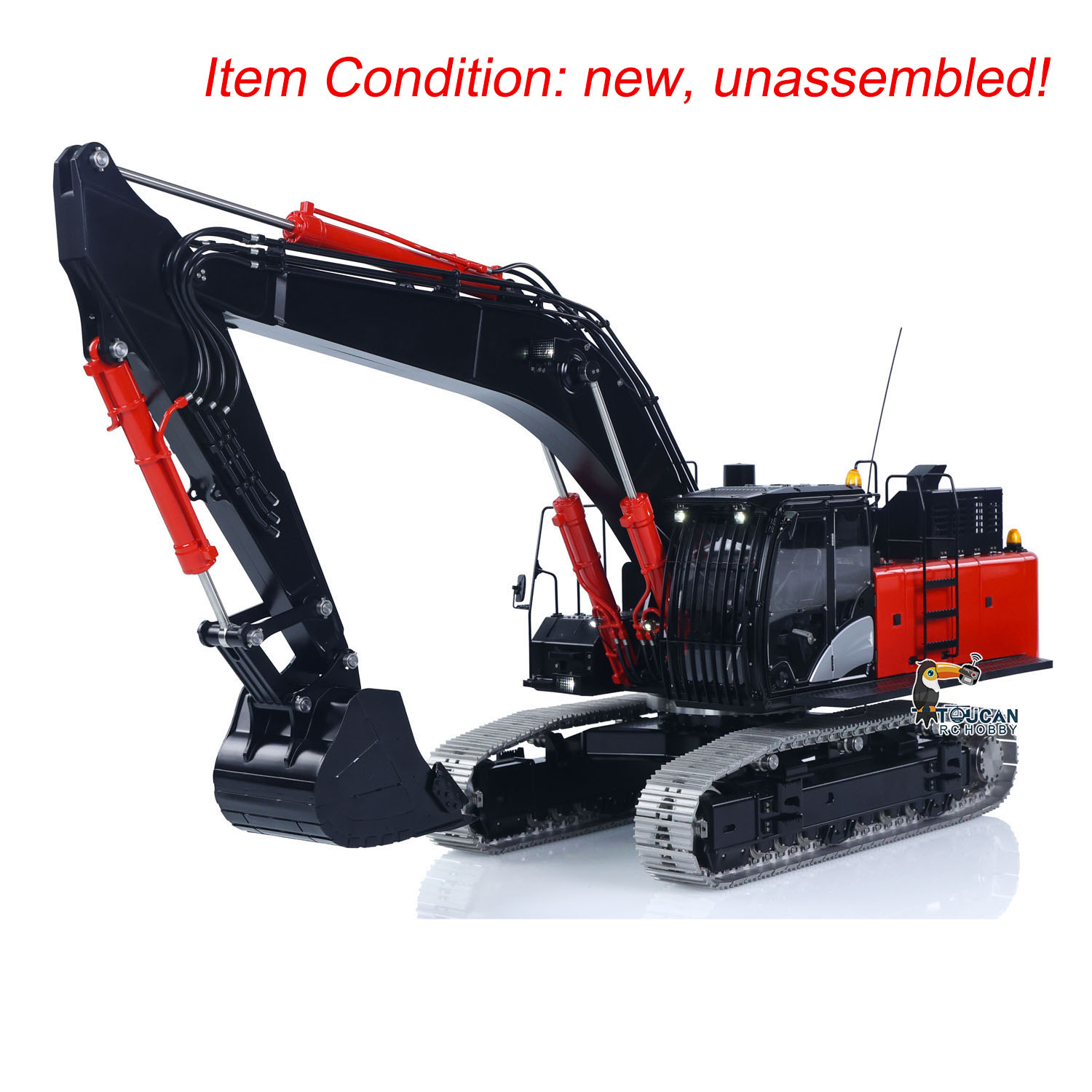 LESU ZX490 Aoue 1/14 KIT RC Hydraulic Excavator CNC Metal Remote