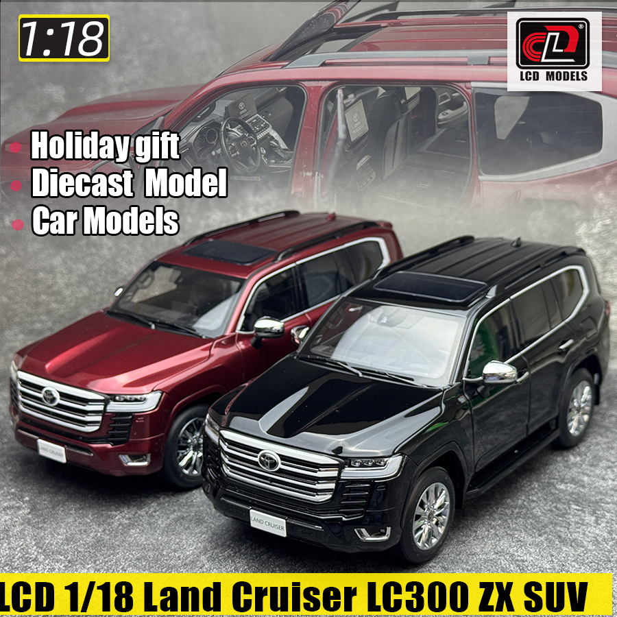 液晶ダイキャストモデル 1/18 スケールランドクルーザー LC300 ZX SUV