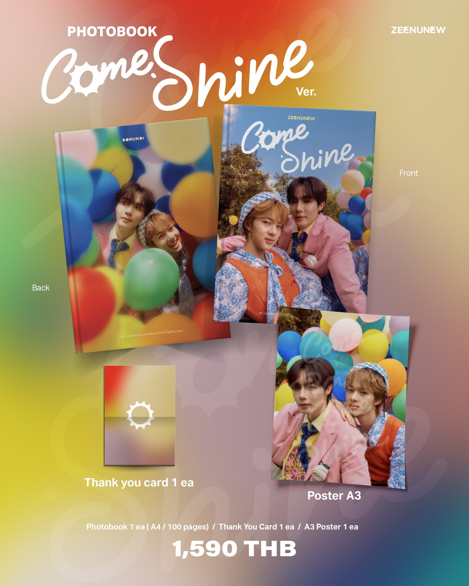 New ZeeNunew 3rd photobook boxset official original merchandise