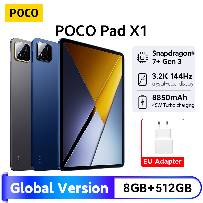 新型POCO Pad X1 グローバル版 タブレット 8GB 512GB Snapdragon 7+