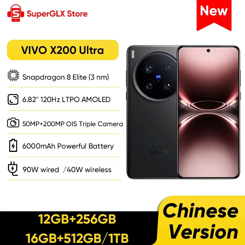 2025 Vivo X200 Ultra Chinese Version Snapdragon 8 Elite 6.82