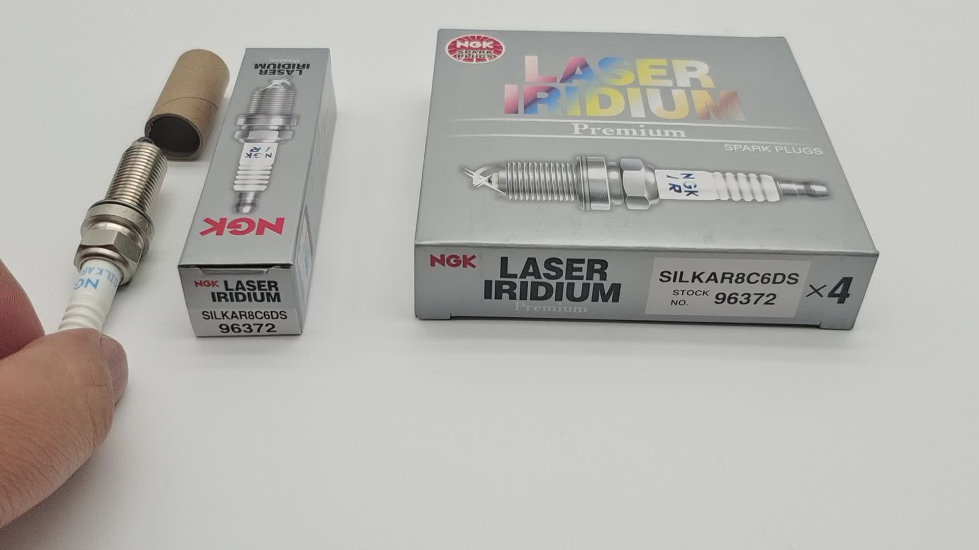 4/6Pcs Original NGK SILKAR8C6DS 96372 Spark Plugs Candles For