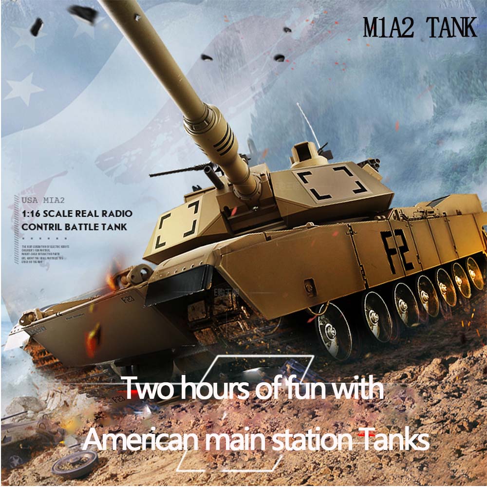 Henglong-ラジコン戦車モデル,おもちゃ,リモコン,軍用戦車,砲塔,反動