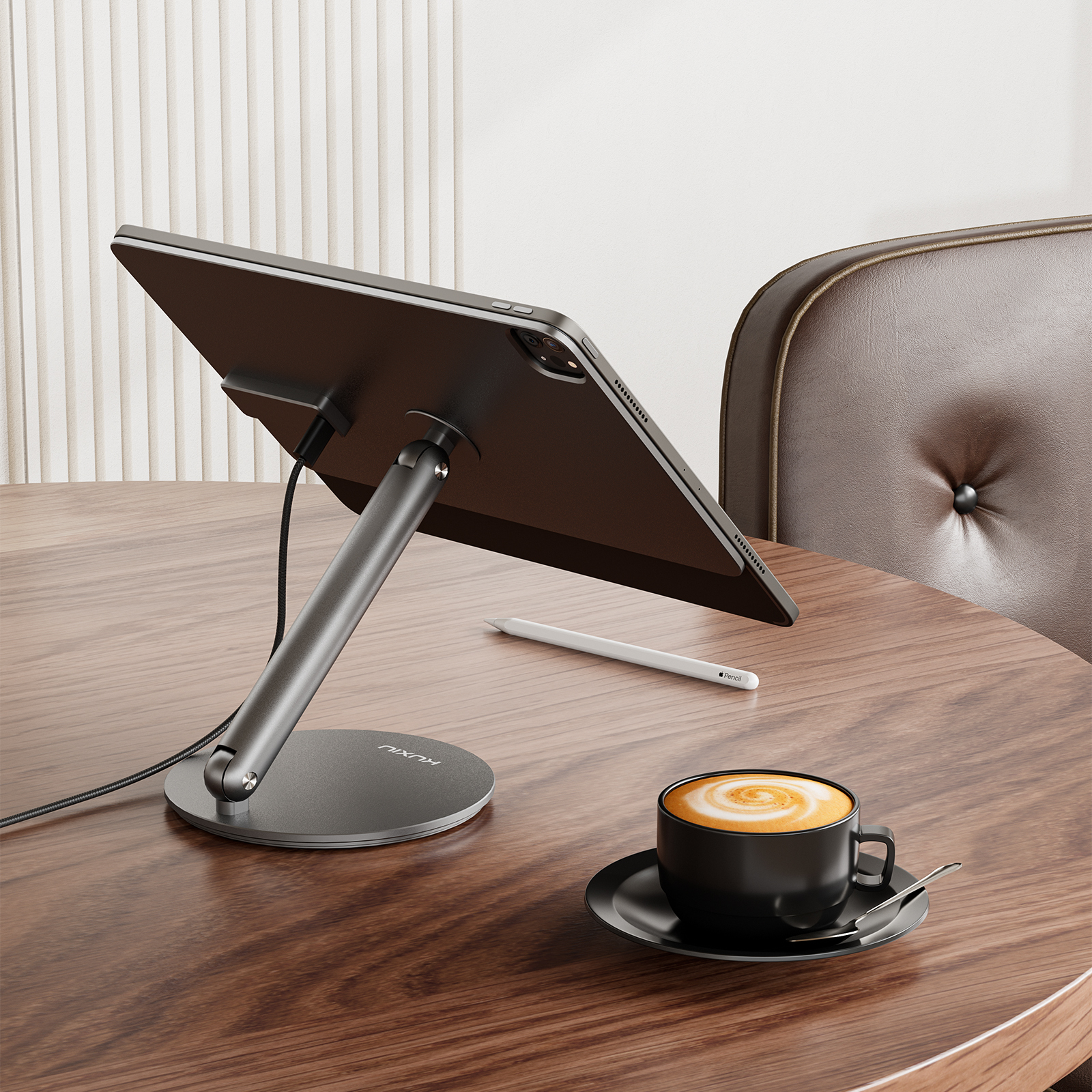 KUXIU X44PRO 磁気ワイヤレス iPad 充電スタンド 360 回転ベース付き