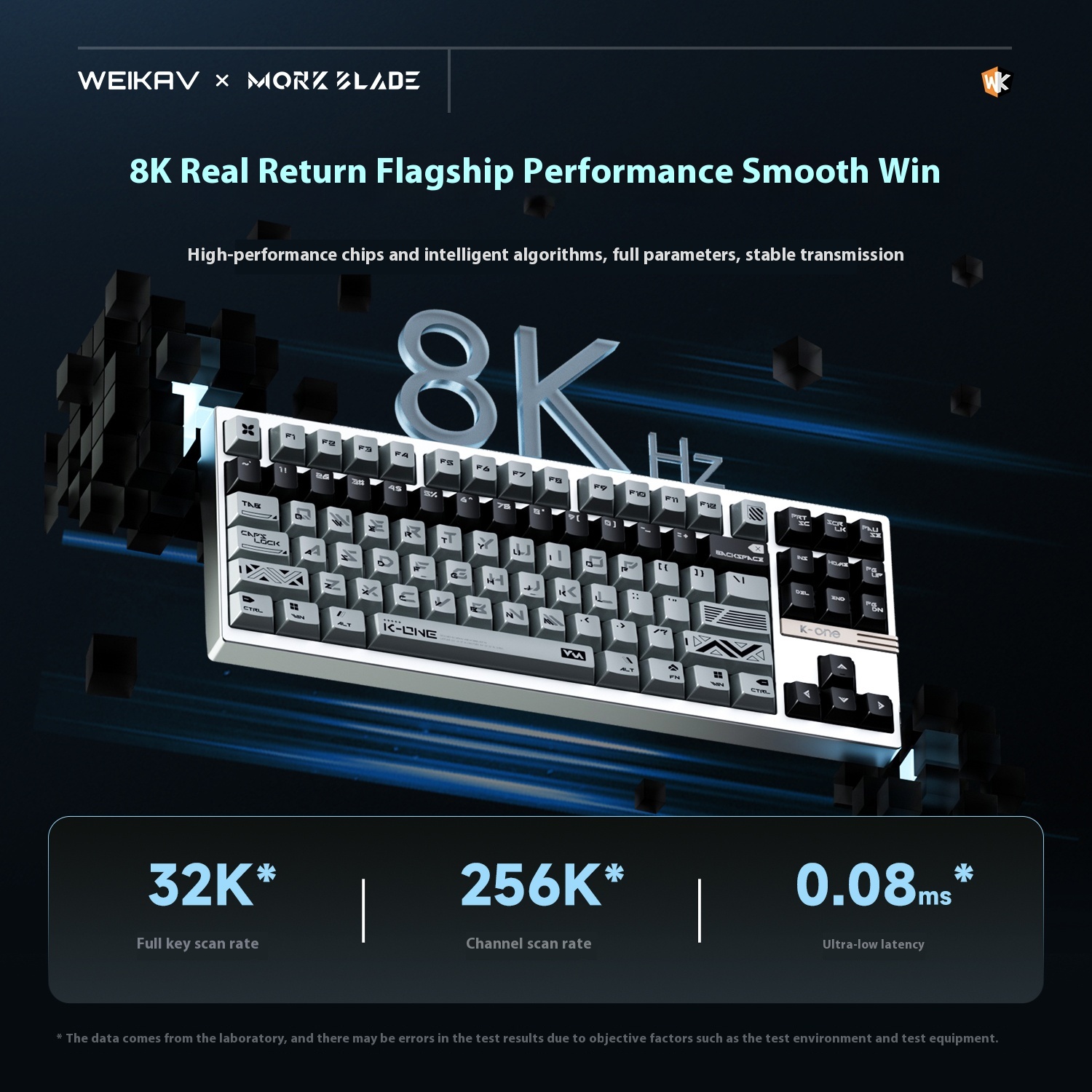 Weikav Morkblade K-One80 Keyboard Aluminum 8000hz Rt0.005 Carbon