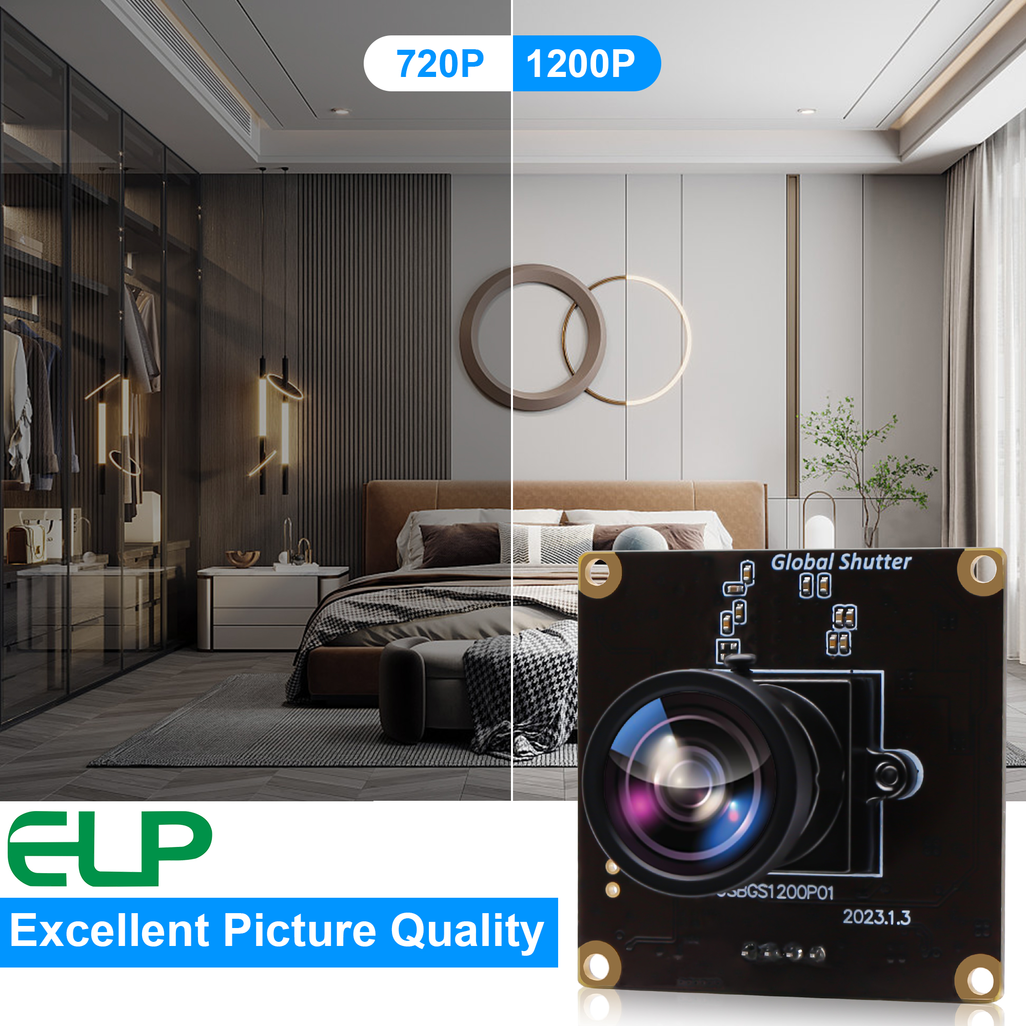 広角カメラ,USBカメラ,高速,カラービデオ,1200p,1080p,90fps