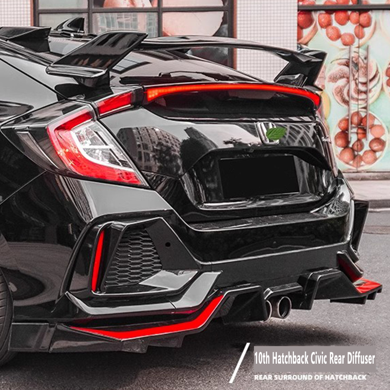 21 ホンダハッチバックシビックリアディフューザースポイラー適切な