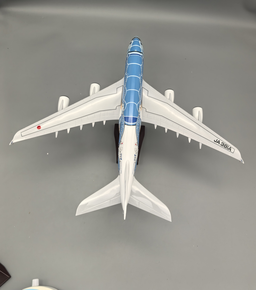 A380 Air Japan ANA Airlines 46cm Blue Sea Turtle Livery Aircraft