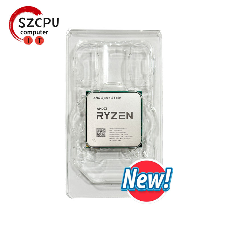 AMD Ryzen 5 5600 R5 5600 3.5 GHz 6-Core 12-Thread CPU 7NM L3=32M