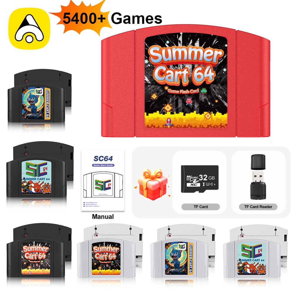 5400 In 1 SummerCart 64 Open Source Game Card For Nintendo 64