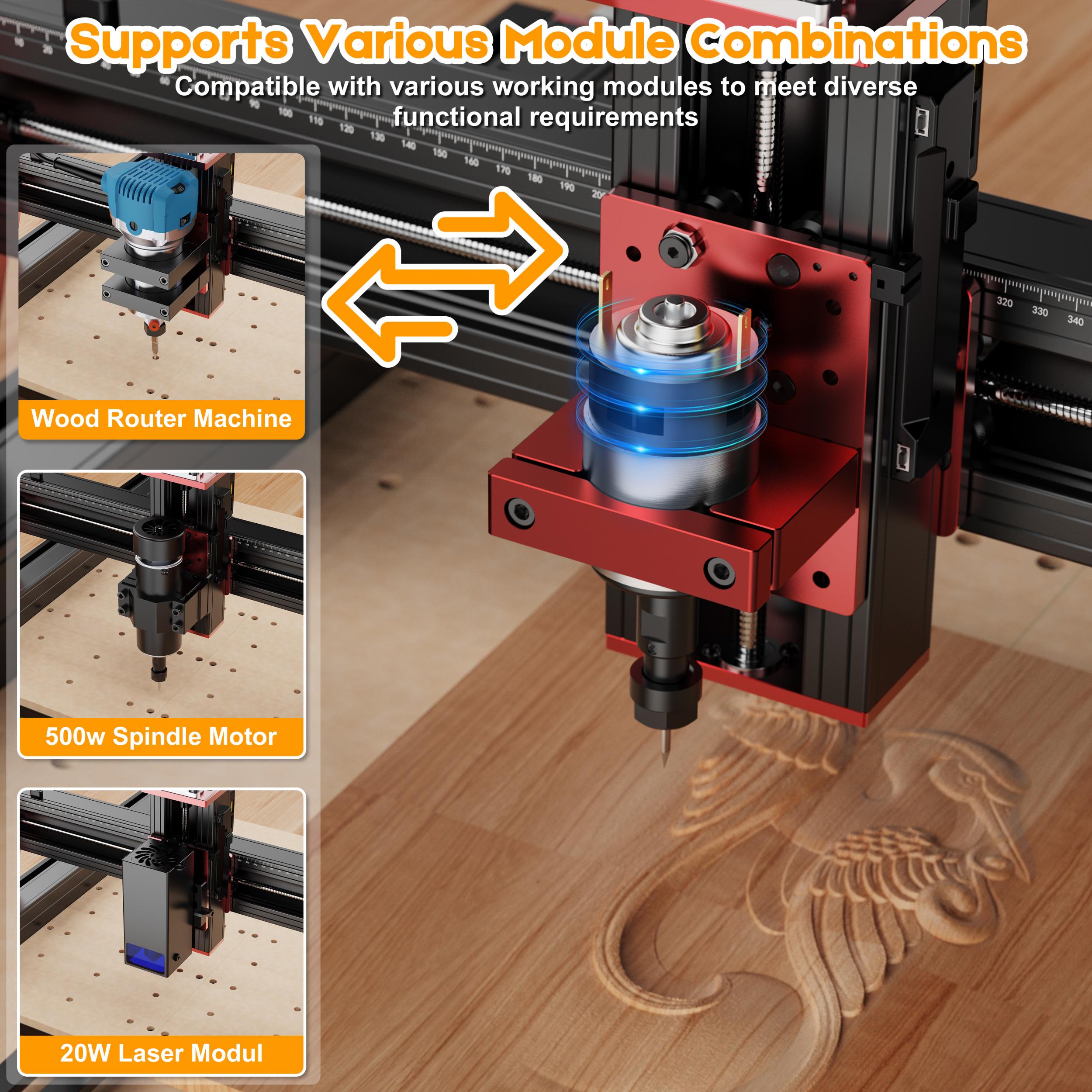 TwoTrees TTC 450 Pro CNC Router Laser Engraving Cutting Machine