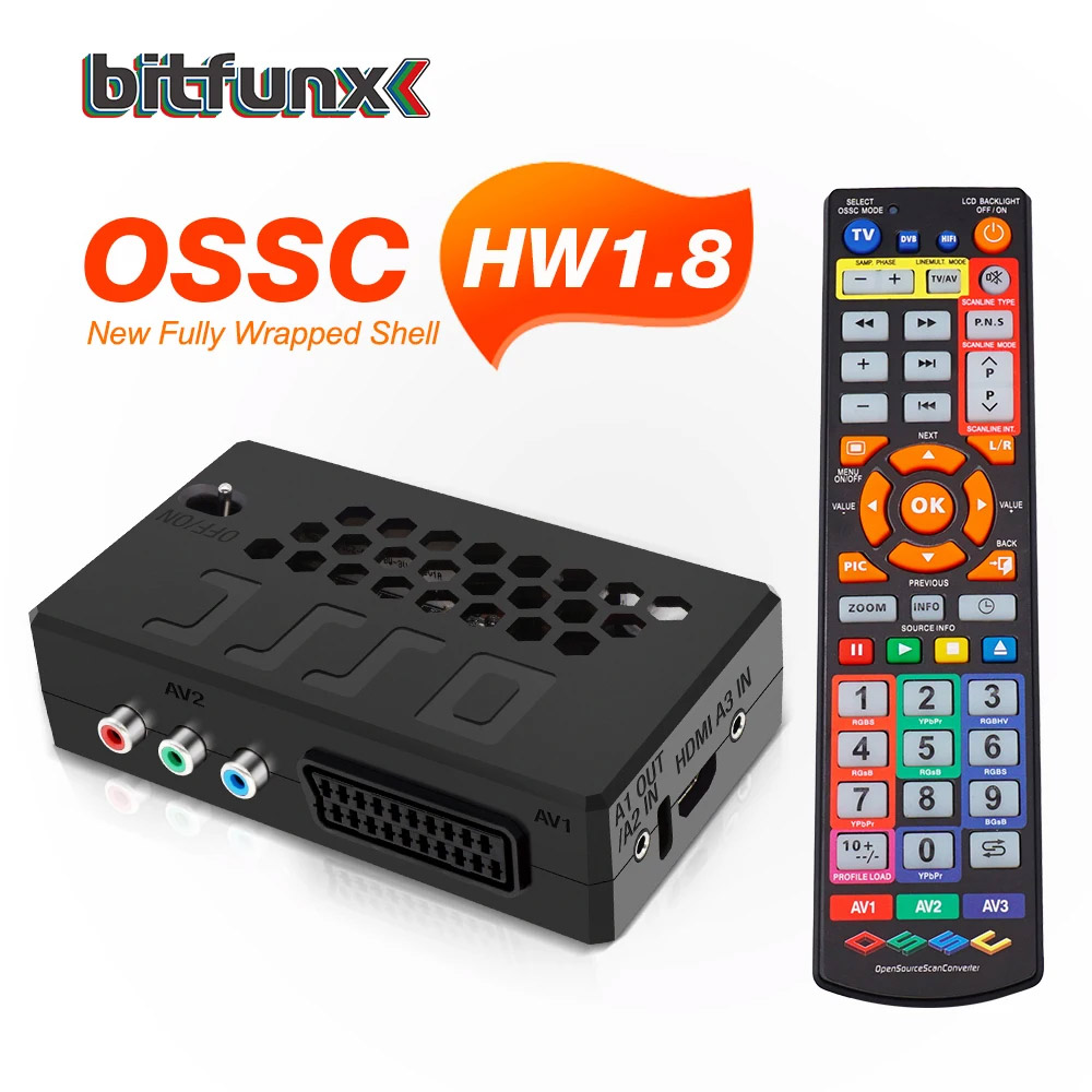 BitFunx OSSC V1.8 オープンソーススキャンコンバータ HDMI アダプタ
