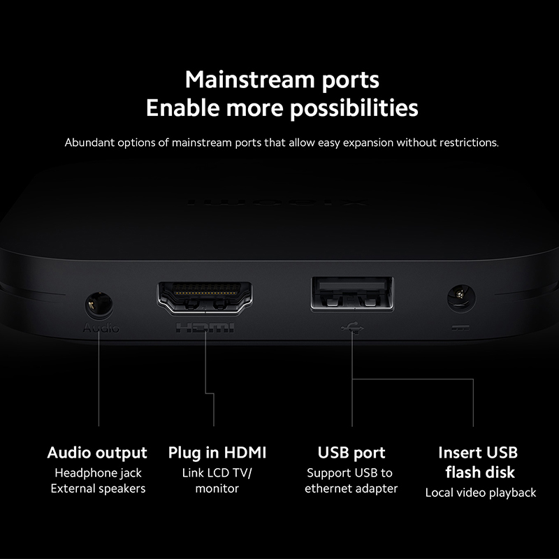 Original Global Version Xiaomi TV Box S 2nd Gen 4K Ultra HD 2G 8G