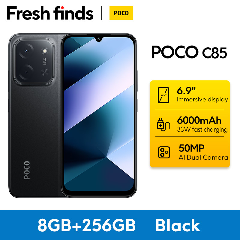 世界初公開】POCO C85 グローバルバージョン スマートフォン 128/256GB