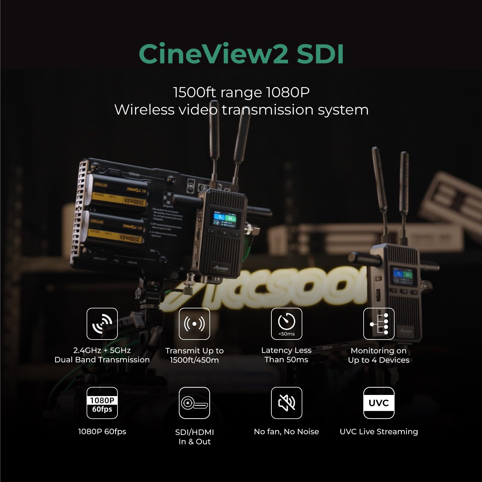 ACCSOON CineView 2 SDI Wireless Video Transmission System