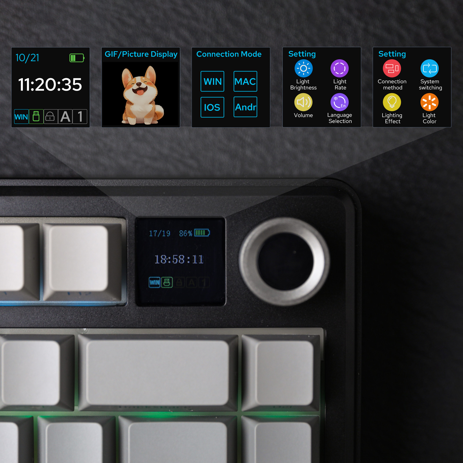 EPOMAKER X AULA F75 MAX Compact 75% ANSI Layout Wired/Bluetooth