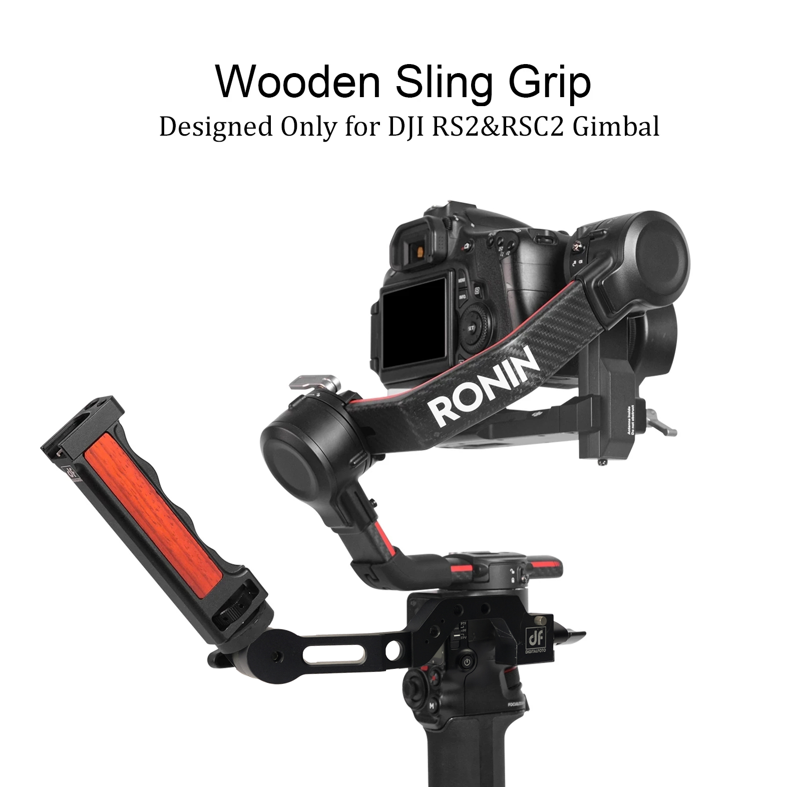 DF DIGITALFOTO Adjustable Handle Hand Grip for DJI RS2 RSC2 Ronin