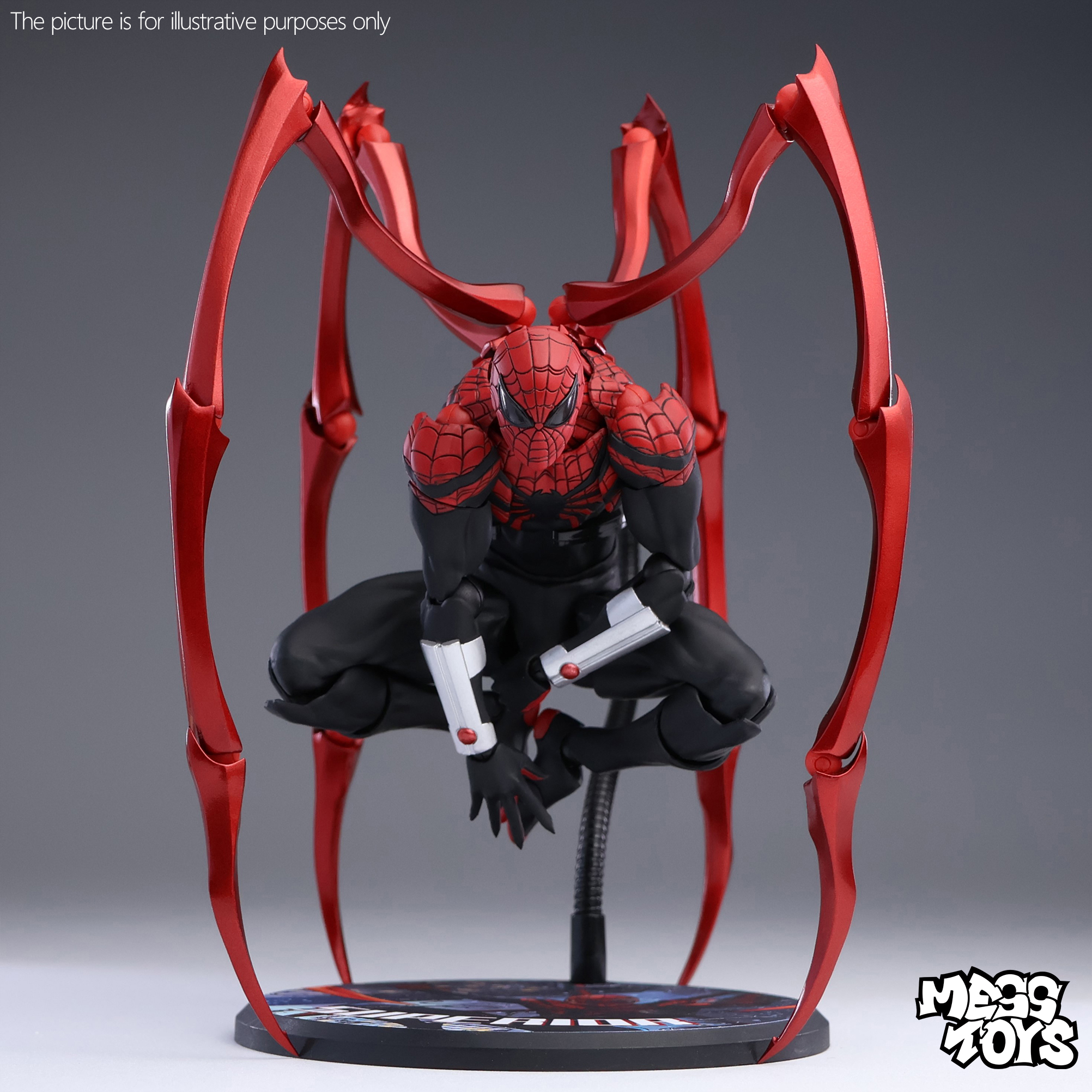 MessToys 優れたスパイダーマンフィギュア混乱おもちゃケインパーカー