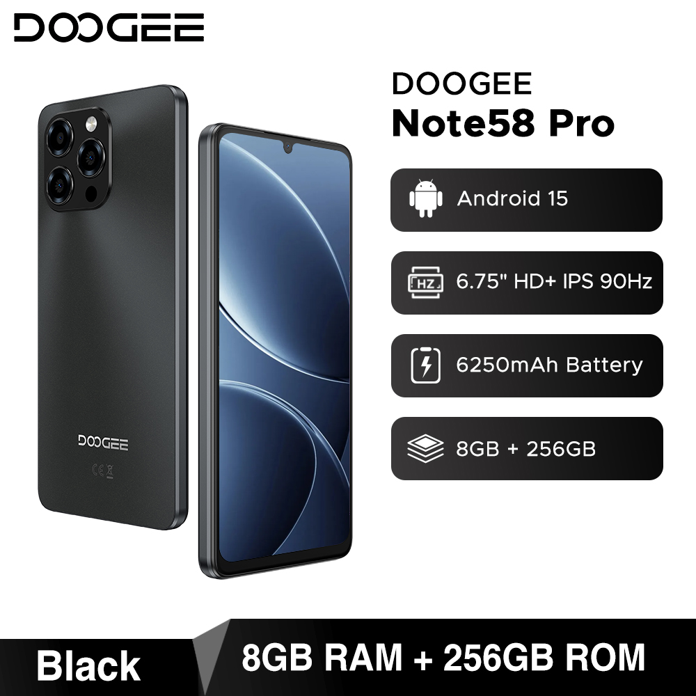 Global Version DOOGEE Note58 Pro Smartphone 6.75