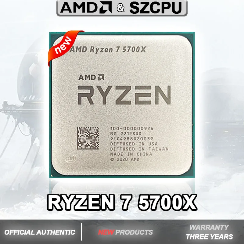 AMD R7 5700X Ryzen 7 5700X 3.4 GHz 8 コア 16 スレッド CPU 7NM L3