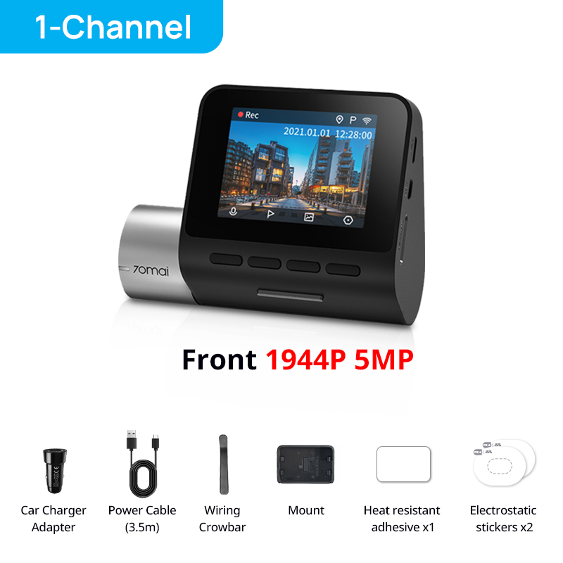 70mai A500S ドライブレコーダー Pro Plus+ 1944P 140°広角 70mai 車載