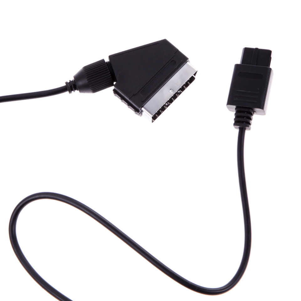 1.8m RGB Video AV A/V TV Scart Cable For Nintendo NES N64 SNES