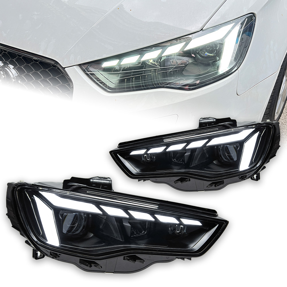 アウディ用ヘッドランプ,akd 2013-2016 a3 8V,LEDヘッドライト,アーム