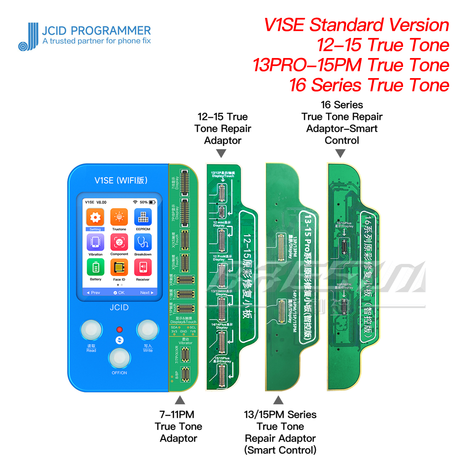 JC JCID V1SE V1SPro Papan True Tone Layar Untuk iPhone 12 13 14 15