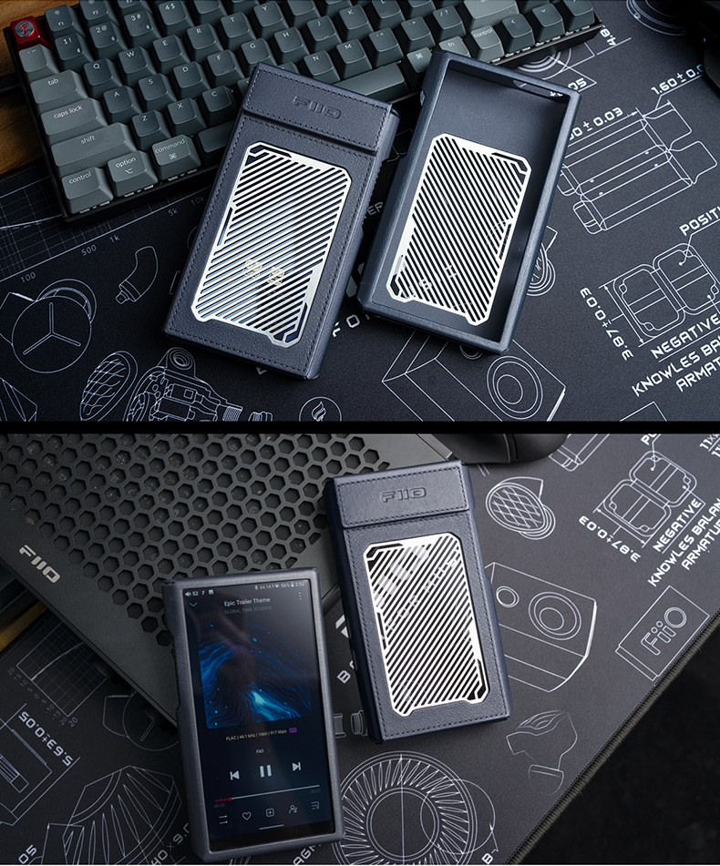 音楽プレーヤー用のfiio-leather保護ケース、ロスレスカバー、SK-M23