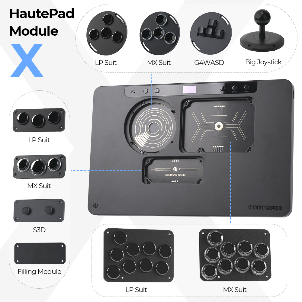 Haute42 Arcade Leverless Controller HautePad X Stickless