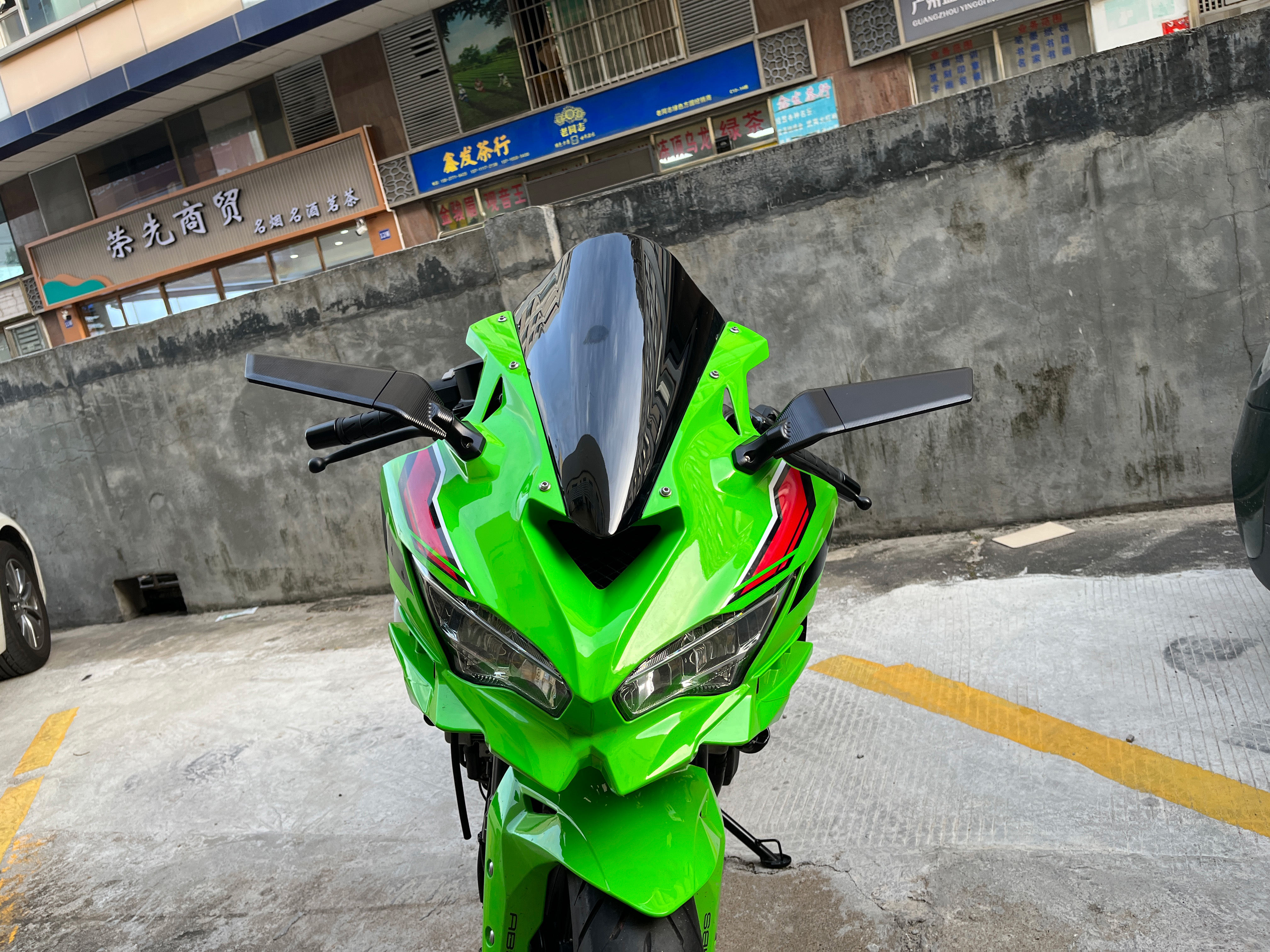 オートバイ高架バージョンスクリーンフロントガラスフェアリング