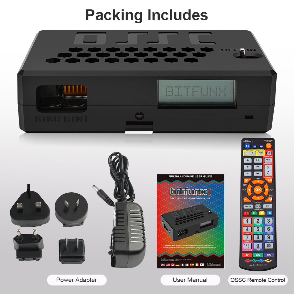 BitFunx OSSC V1.8 オープンソーススキャンコンバータ HDMI アダプタ