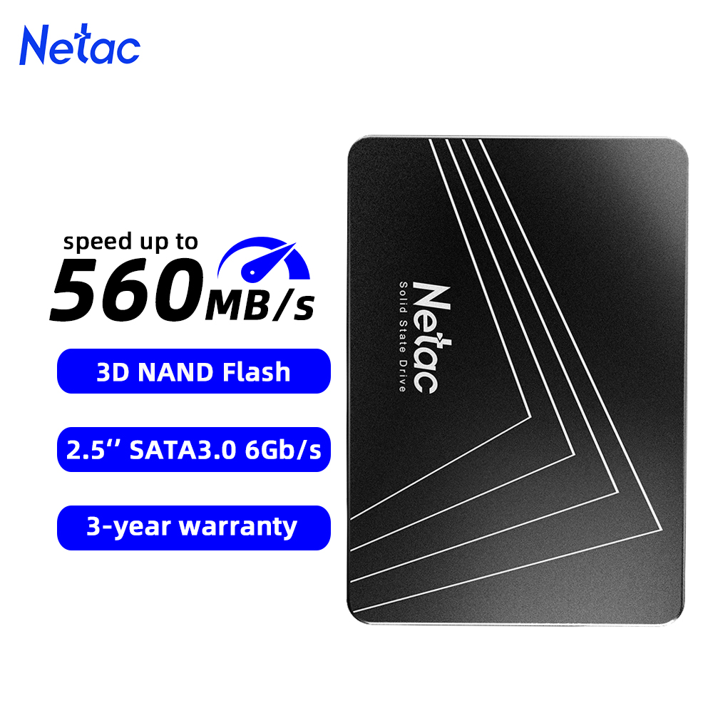 Netac SATA3 SSD 2.5'' 2tb 1tb HD Hard Disk SATA HDD 512gb 256gb