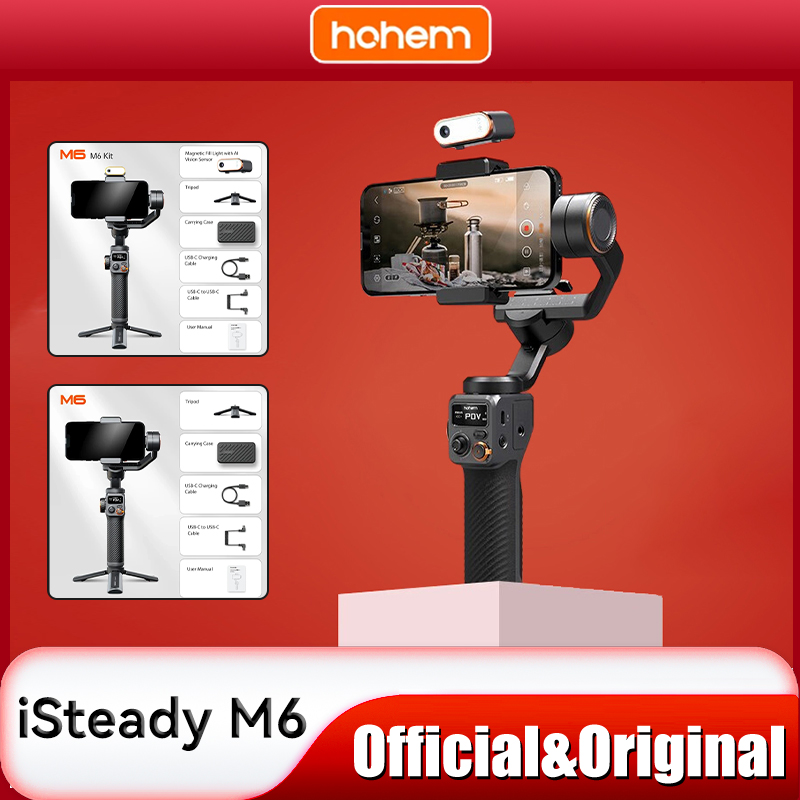 Hohem-isty 3軸ハンドヘルドスマートフォンジンバルスタビライザー、m6