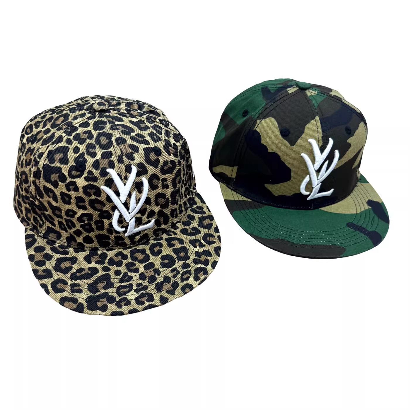 2025 Playboi Carti Yvl camo Fitted Hat Leopard print camouflage