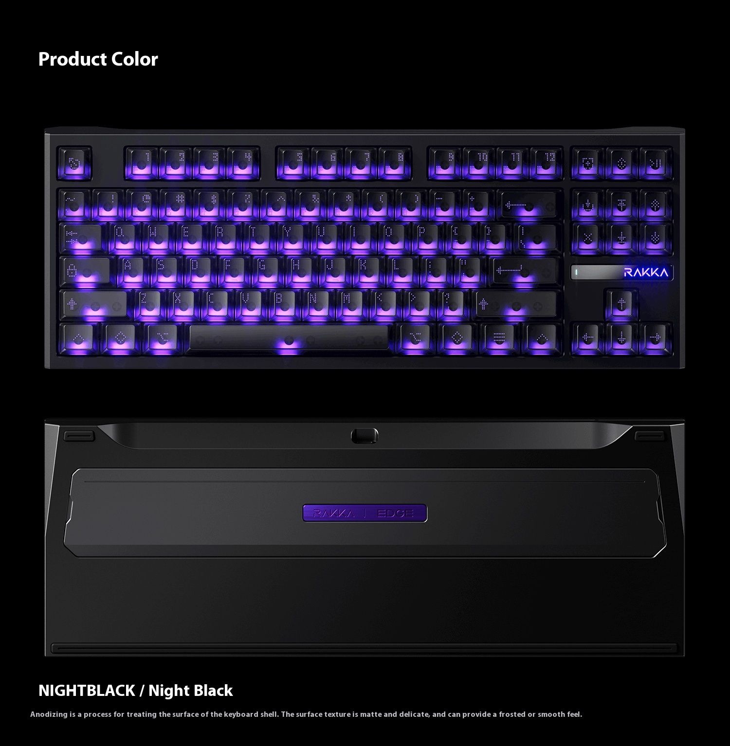 RAKKA 80 EDGE マグネティックキーボード RAKKA 80 EDGE ナイト