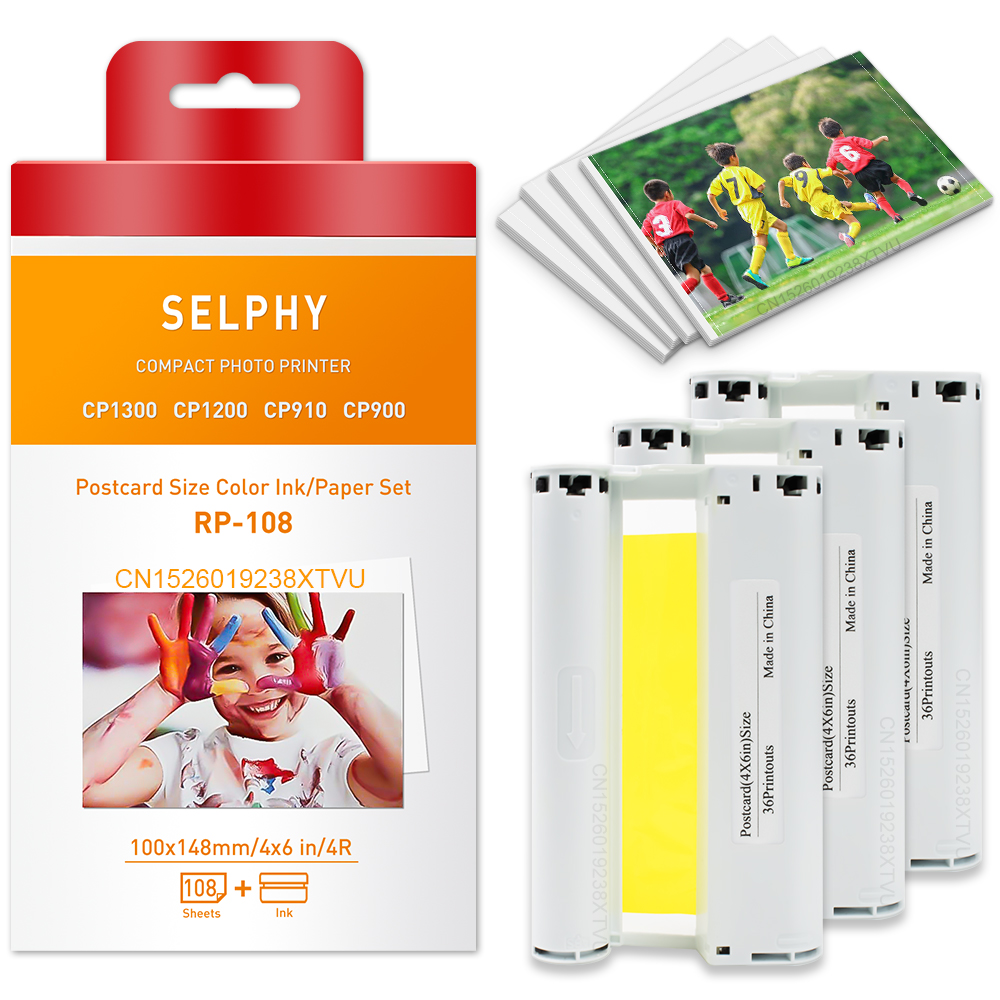 Canon Selphy カラーインクと用紙セット CP1500 CP1300 CP1200 CP910
