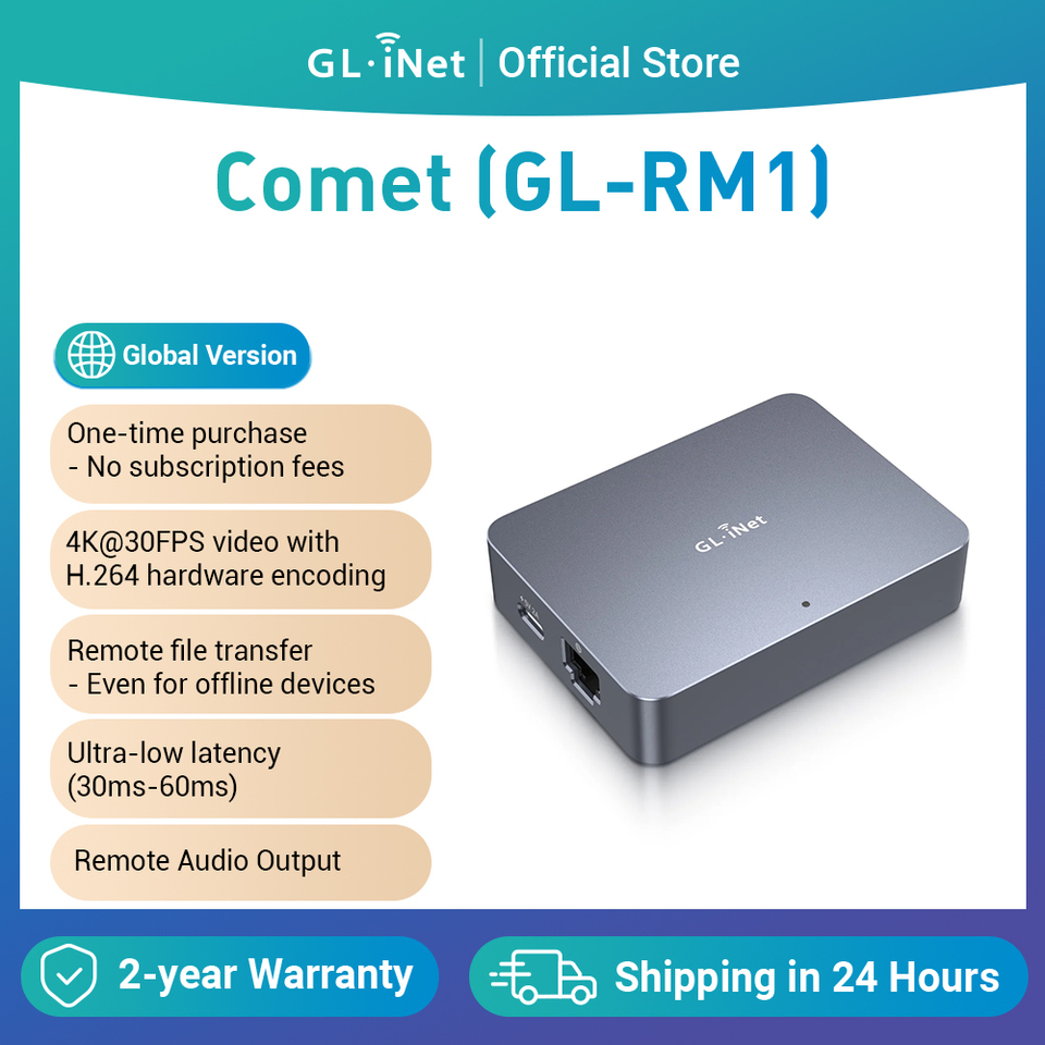 GL.iNet Comet (GL-RM1) インターネット経由リモートKVMコントロール