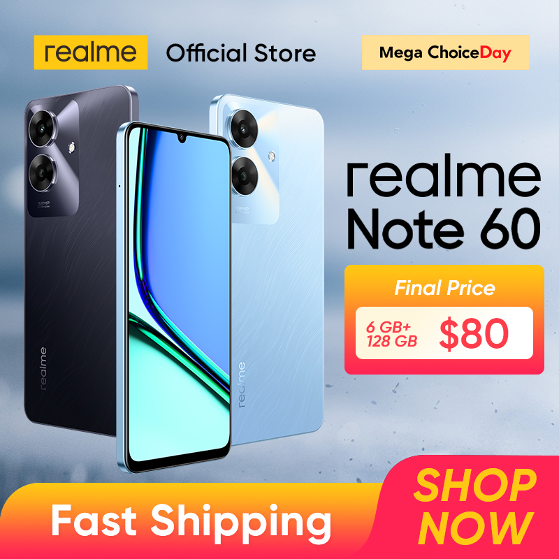 realme-Smartphone Note 60,32MPカメラ,6.74インチ画面,90Hz,5000mAh