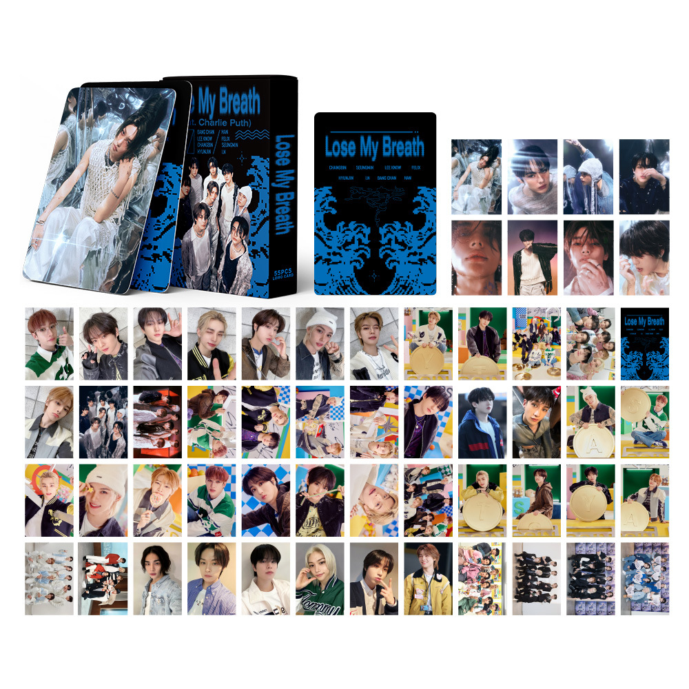 55pc/set KPOP Stray Kids Lose My Breath ATE Merch Photocards Felix