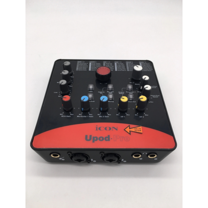 ICON upod pro professional external sound card 2 mic-In/1 guitar