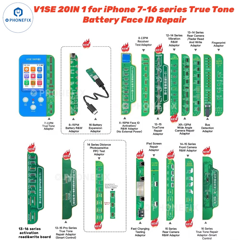JCID V1S JC V1SE Wifi Phone Repair Programmer for iPhone 11 12 13