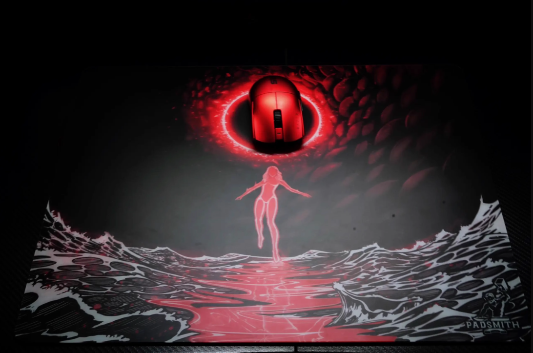 Padsmith-エンプレス強化ガラスマウスパッド、eスポーツ、レプリカ