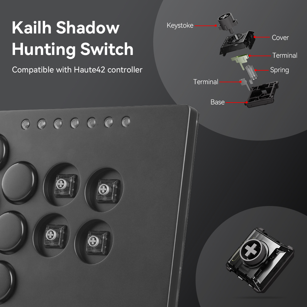 Haute42 Kailh Low Profile Shadow Hunting Switch For Hitbox