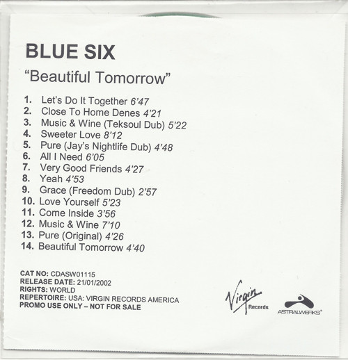 Blue Six ‎ - Beautiful Tomorrow レコードの通販店・販売の【レコード