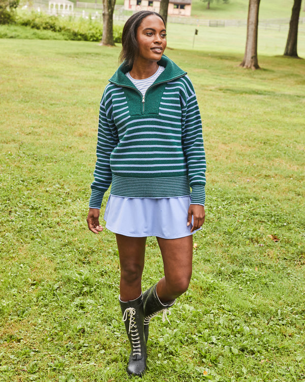 Rib Knit Griffin Quarter Zip Sweater – Addison Bay®
