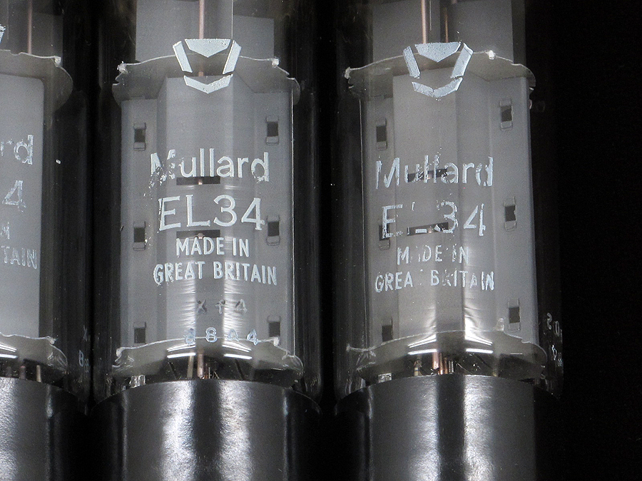 ムラード Mullard EL34 (4本) 真空管 英国製 元箱付 @18123 / 中古