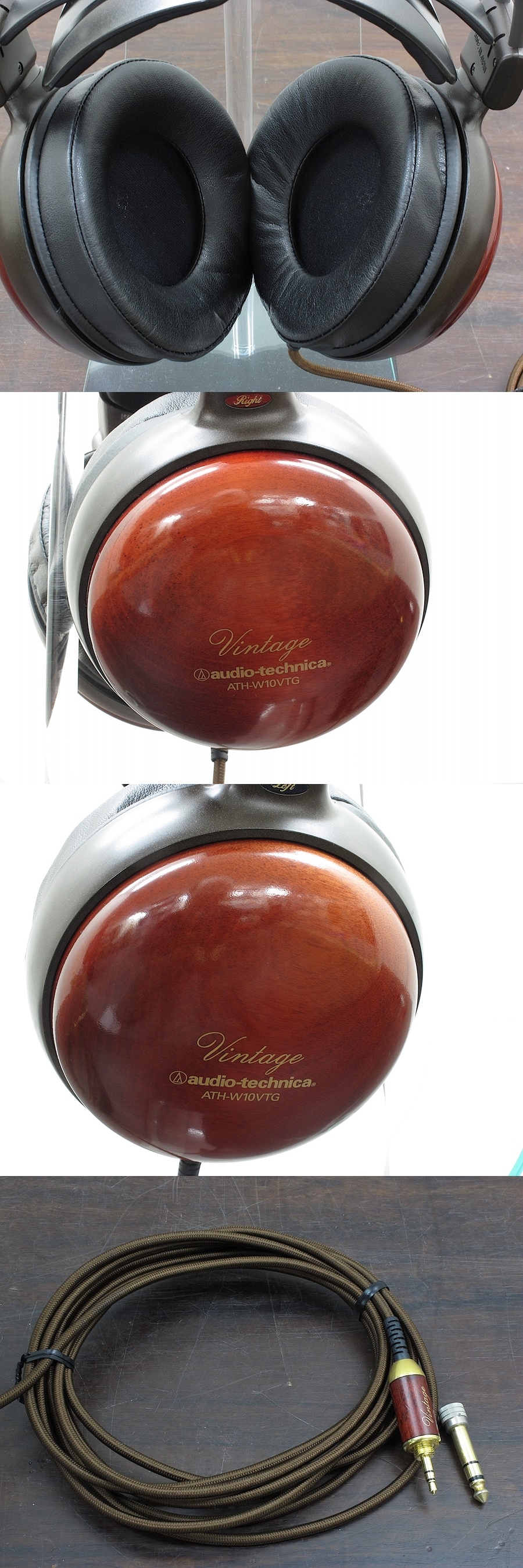 テクニカ audio-technica ATH-W10VTG ヘッドフォン @31408 / 中古