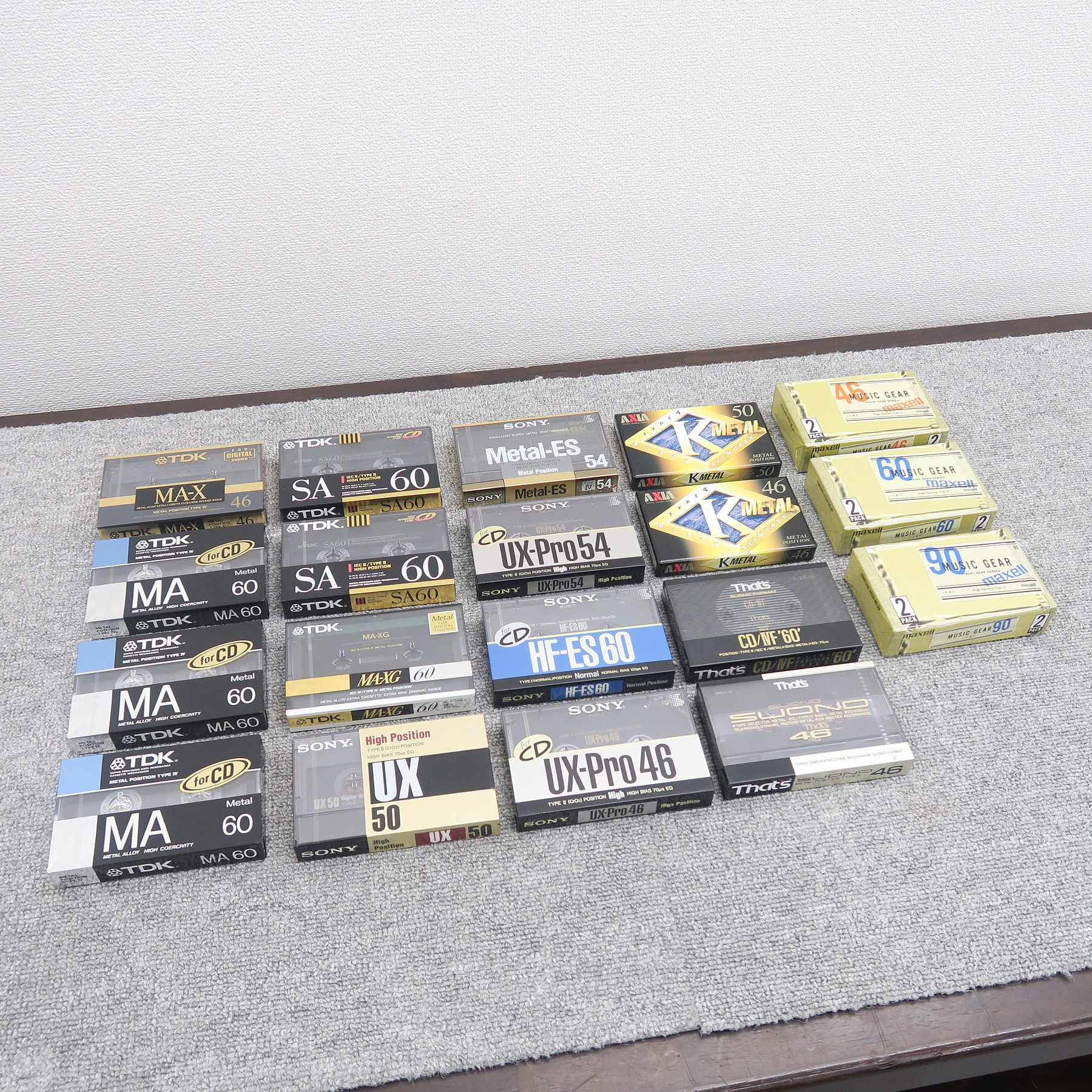 未使用】SONY MAXELL TDK AXIA THAT's カセットテープセット @50660