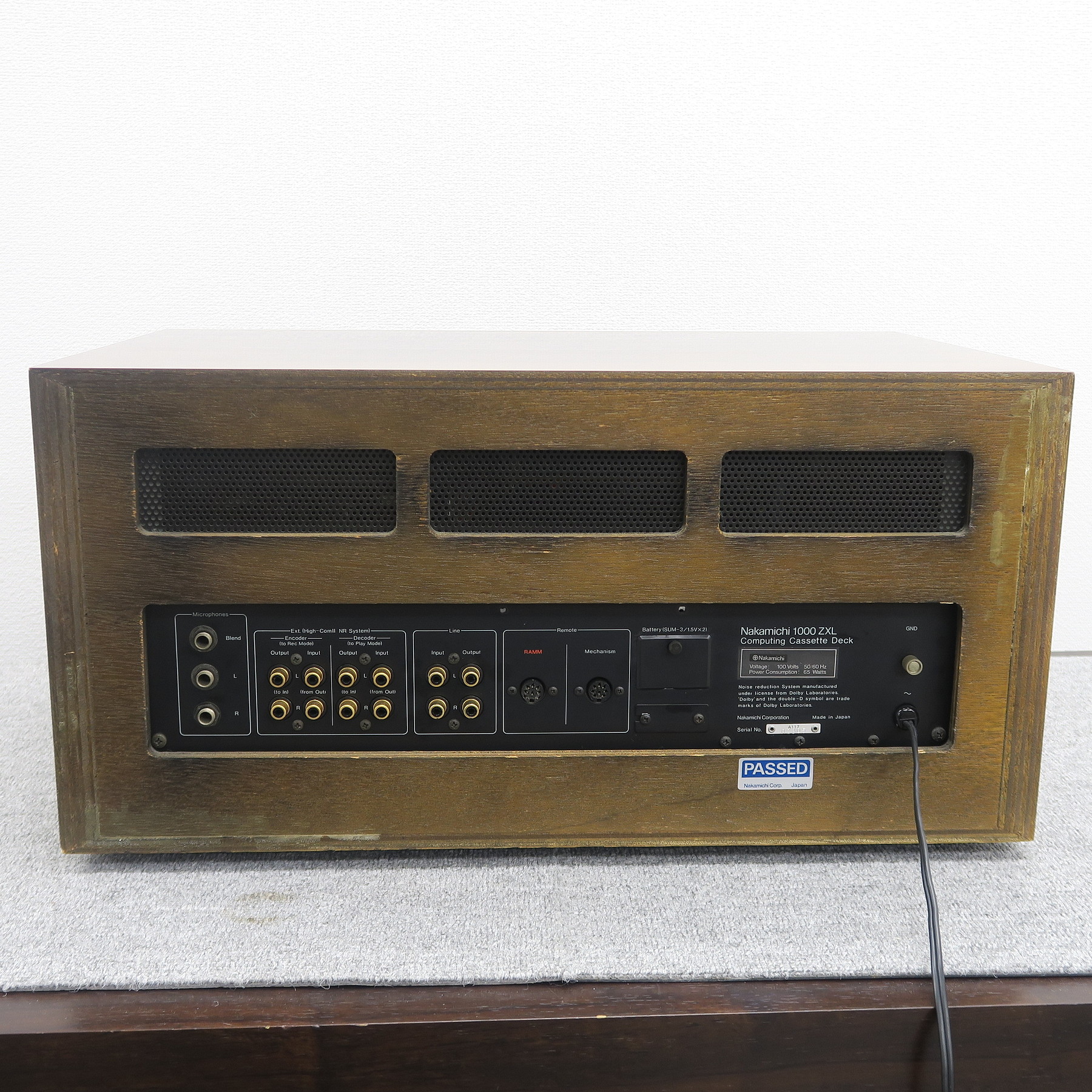 Aランク】ナカミチ Nakamichi 1000ZXL カセットデッキ【元箱】@50600